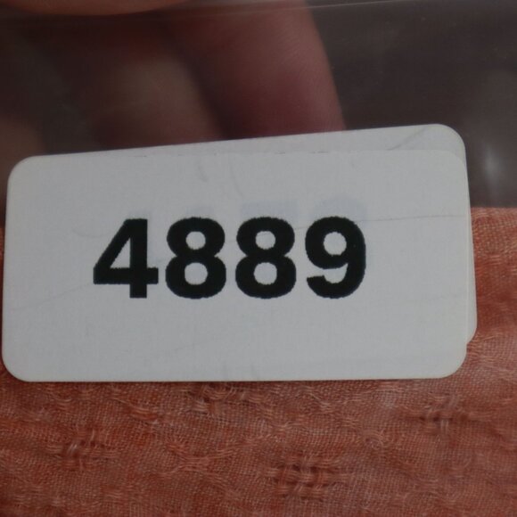 Garden Classy Embroidered Poncho Top Womens 8 Peach Boho Granny Relaxed Casual - Picture 13 of 15